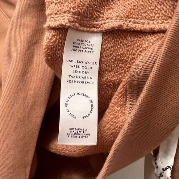 Revolve WELL BEING BEING WELL size small Avalon half zip hoodie organic cotton - Picture 9 of 12